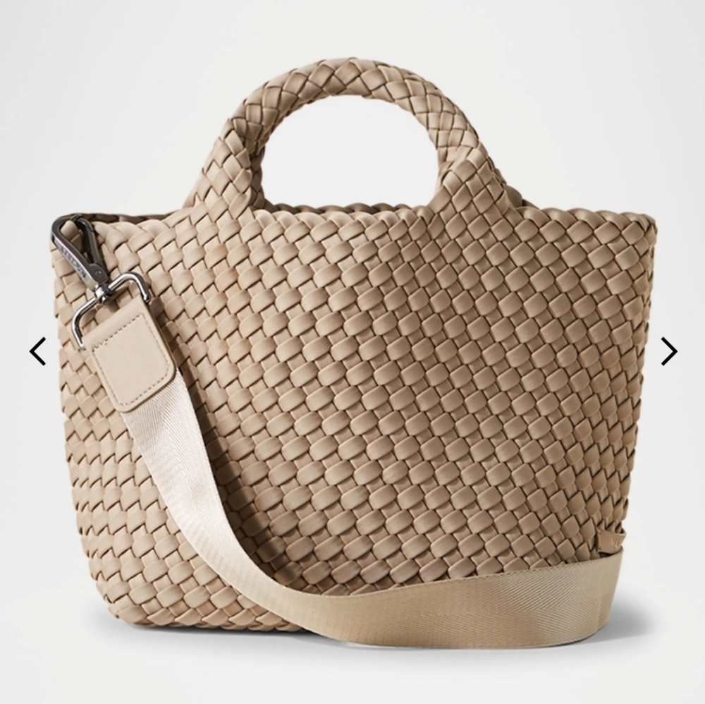 Naghedi Beige Woven Mini Bag